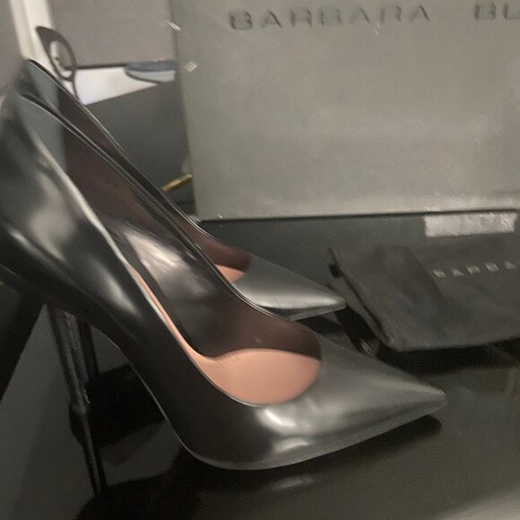 ALMOST NWOT Barbara Bui Black Leather Pumps - Gorgeous - Size 36/6 - Picture 4 of 4